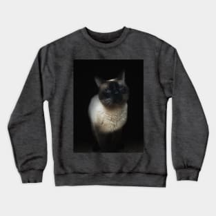 Blue-eyed Siamese cat Crewneck Sweatshirt